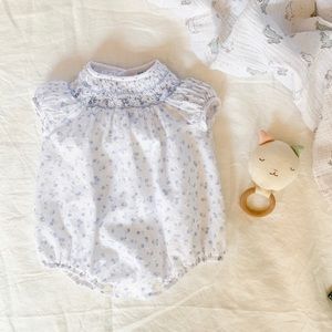 Kiki & Me White Smocked Bubble